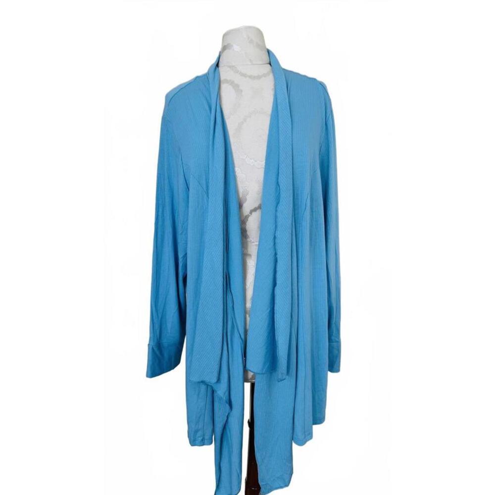 Retreat Open Front Cardigan Sweater Light Blue Size 3X